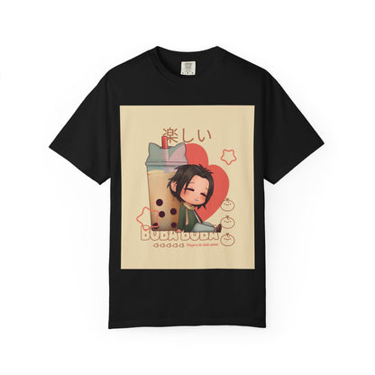 Boba Lover Anime Tee — Kawaii Bubble Tea Shirt with Japanese Text