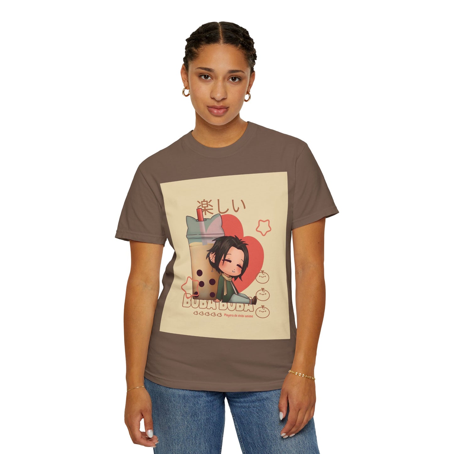 Boba Lover Anime Tee — Kawaii Bubble Tea Shirt with Japanese Text