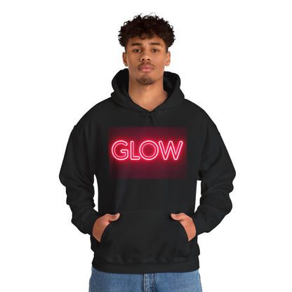 Neon Glow Hoodie — Pink Neon Sign Graphic Sweatshirt