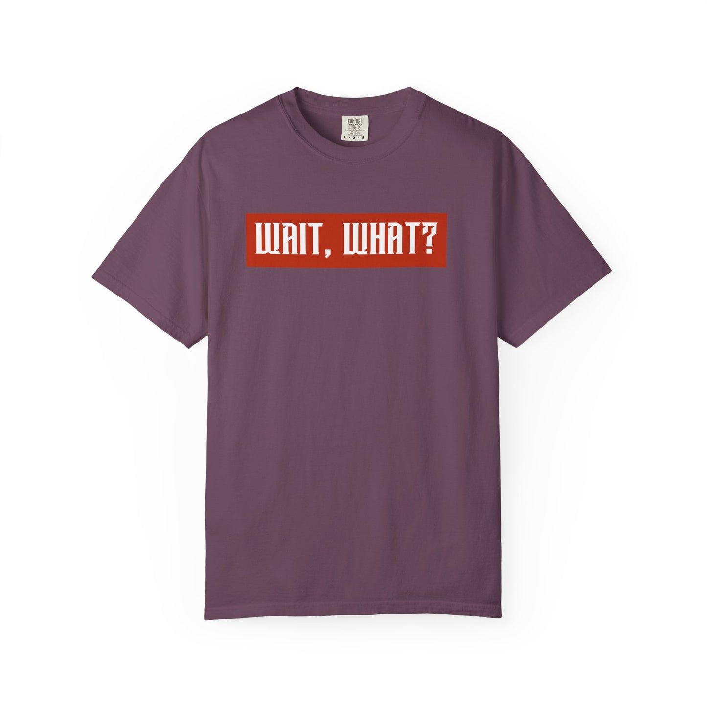 Wait, What? T-Shirt — Retro Red Box Graphic Tee