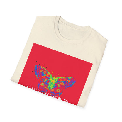 Butterfly Growth T-Shirt — Colorful 'Change Is Growth' Inspirational Tee